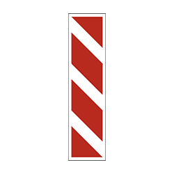 Знак 8.22.1 Преграда и направление объезда.