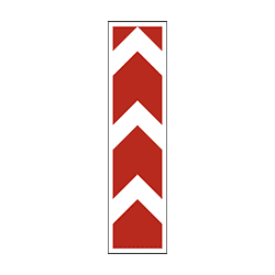 Знак 8.22.3 Используется на ограждениях и барьерах.