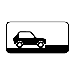 Знак 8.6.5 Автомобиль должен быть поставлен перпендикулярно краю тротуа...